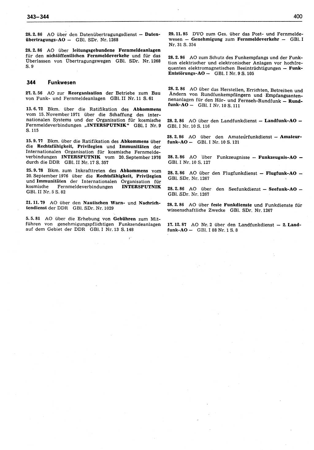 Das geltende Recht der Deutschen Demokratischen Republik (DDR) 1949-1988, Seite 400 (Gelt. R. DDR 1949-1988, S. 400)