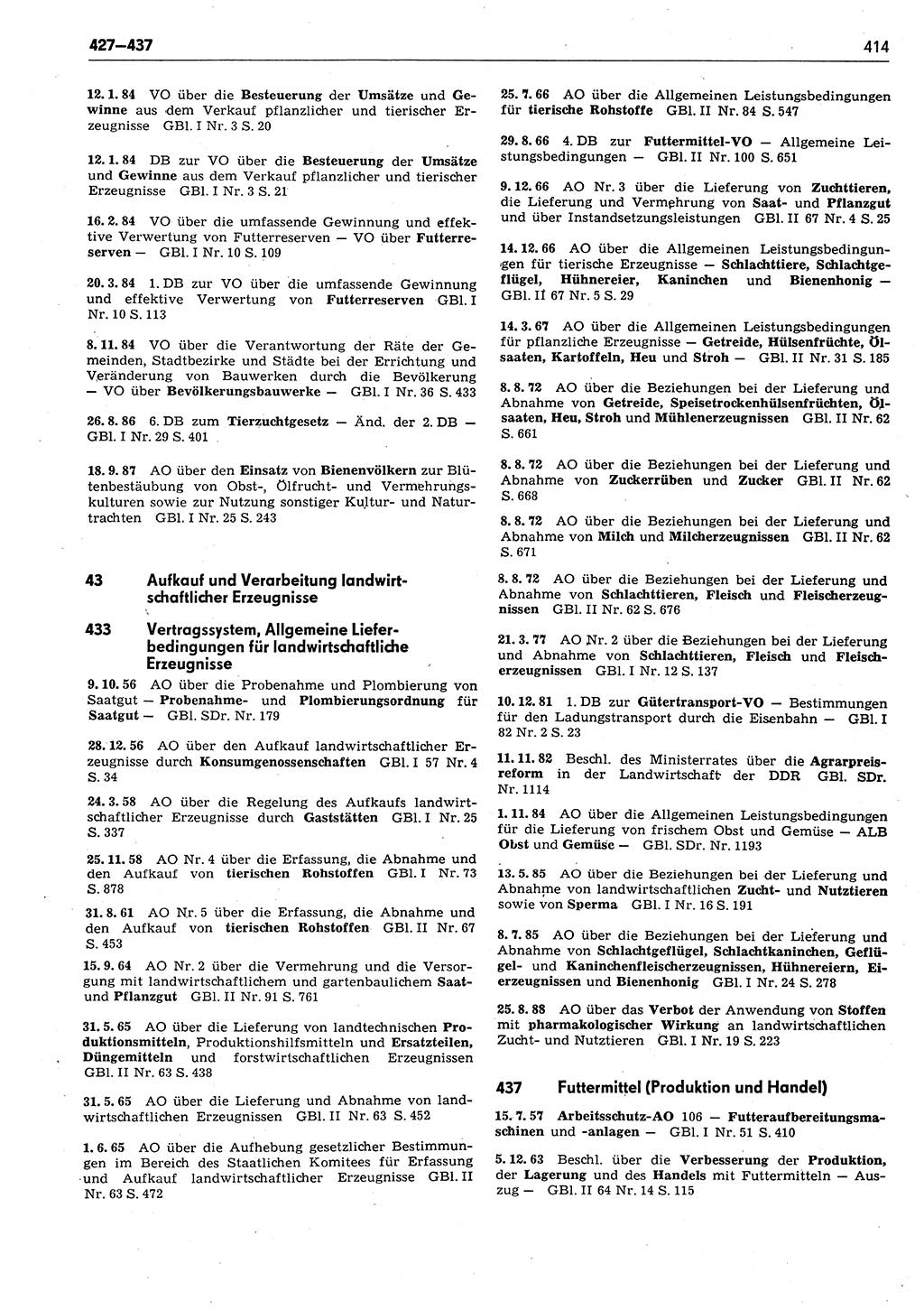 Das geltende Recht der Deutschen Demokratischen Republik (DDR) 1949-1988, Seite 414 (Gelt. R. DDR 1949-1988, S. 414)