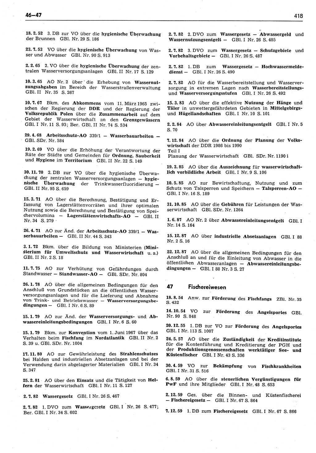 Das geltende Recht der Deutschen Demokratischen Republik (DDR) 1949-1988, Seite 418 (Gelt. R. DDR 1949-1988, S. 418)