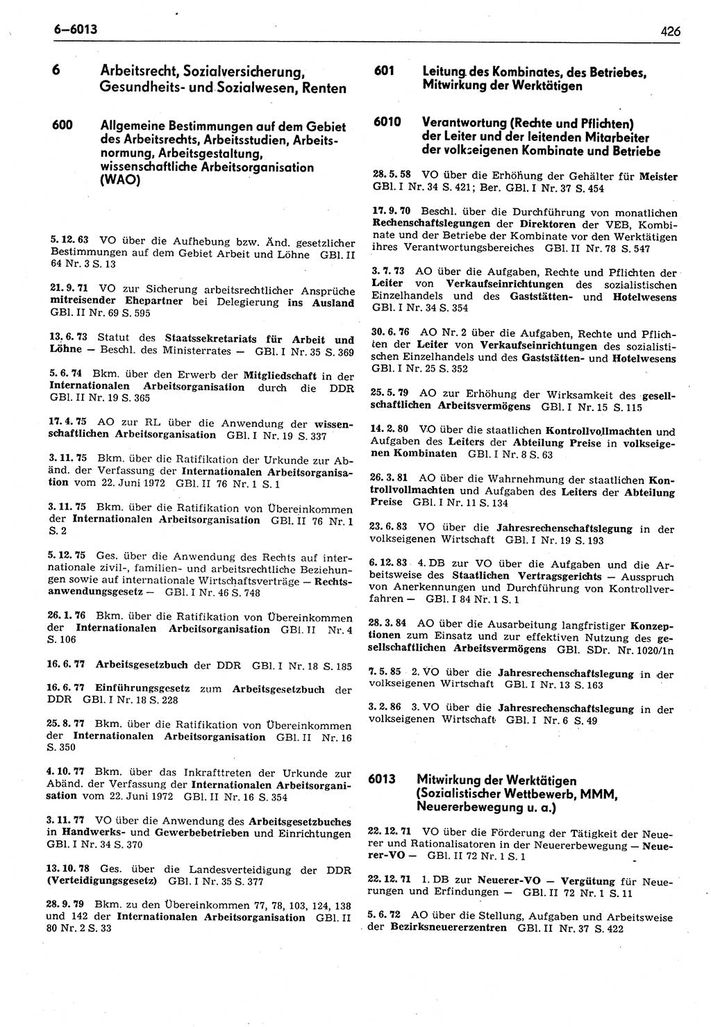 Das geltende Recht der Deutschen Demokratischen Republik (DDR) 1949-1988, Seite 426 (Gelt. R. DDR 1949-1988, S. 426)