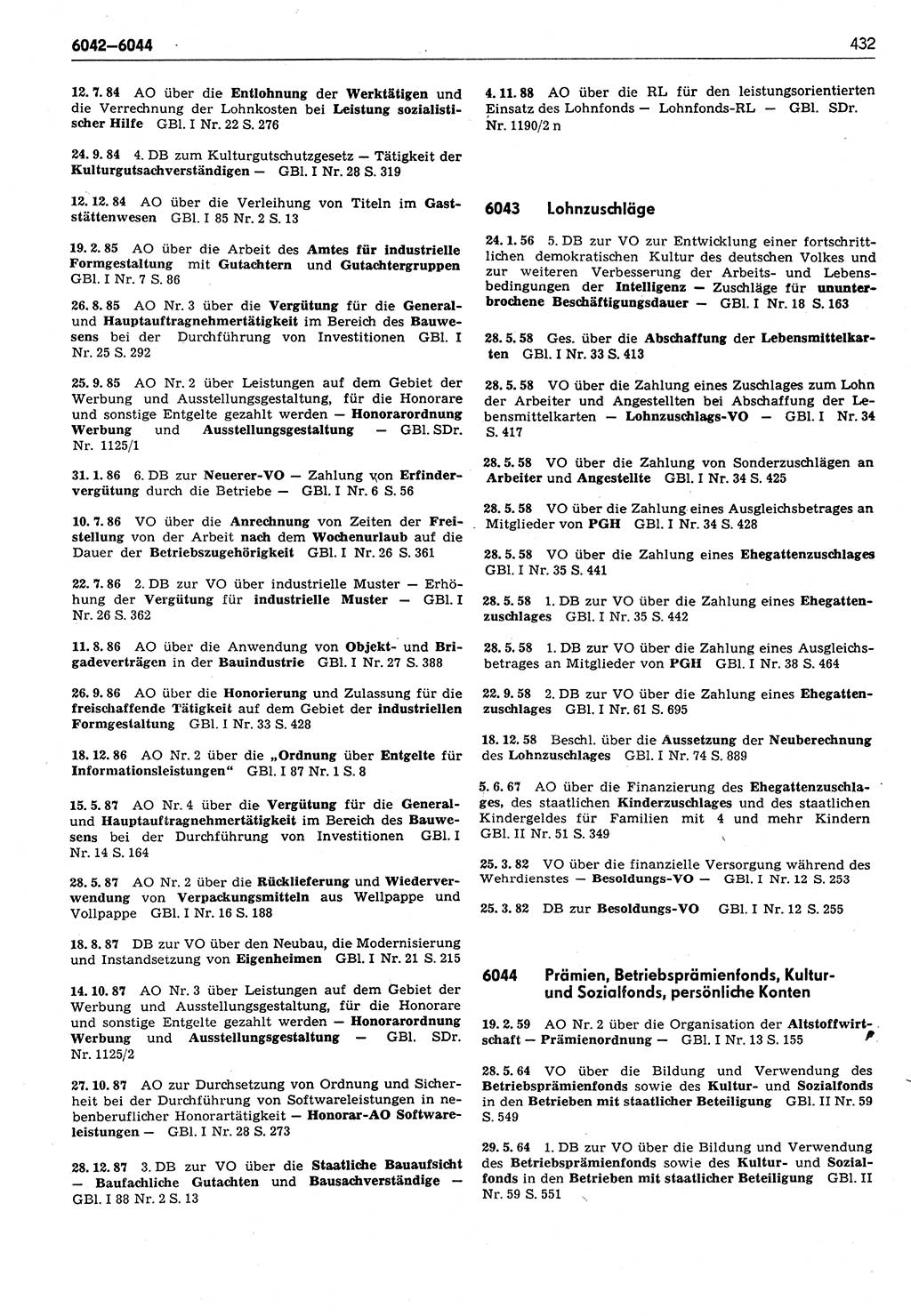 Das geltende Recht der Deutschen Demokratischen Republik (DDR) 1949-1988, Seite 432 (Gelt. R. DDR 1949-1988, S. 432)