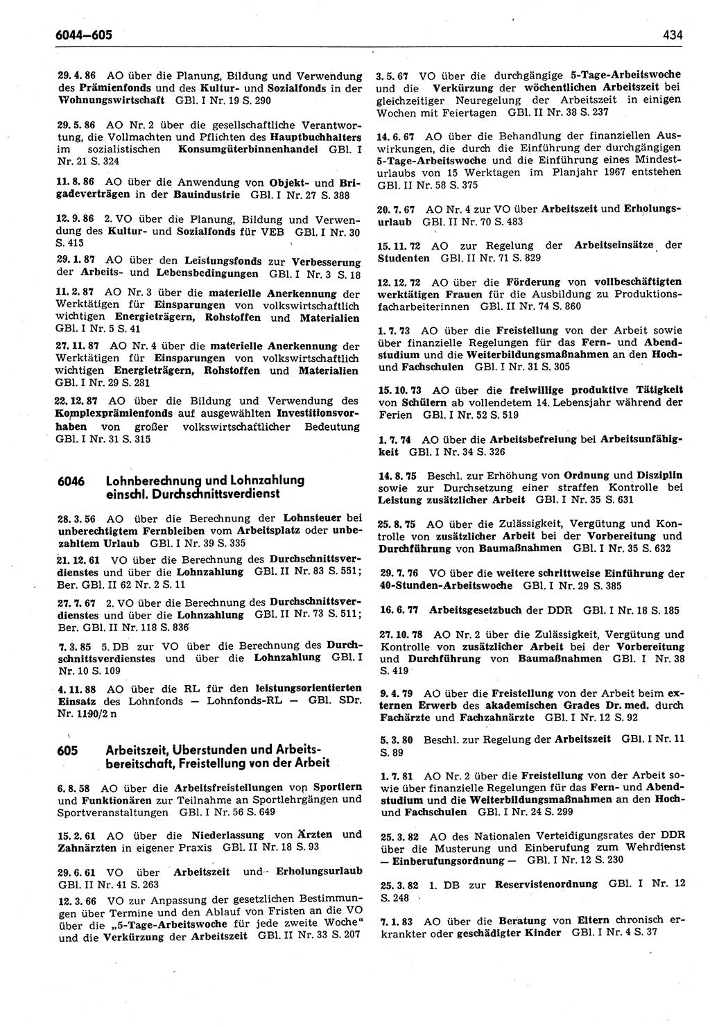 Das geltende Recht der Deutschen Demokratischen Republik (DDR) 1949-1988, Seite 434 (Gelt. R. DDR 1949-1988, S. 434)