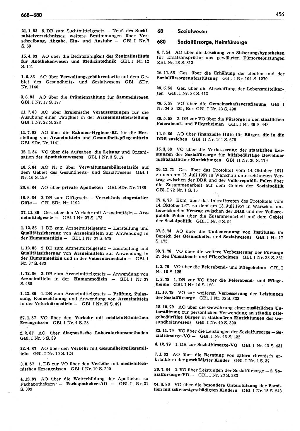 Das geltende Recht der Deutschen Demokratischen Republik (DDR) 1949-1988, Seite 456 (Gelt. R. DDR 1949-1988, S. 456)