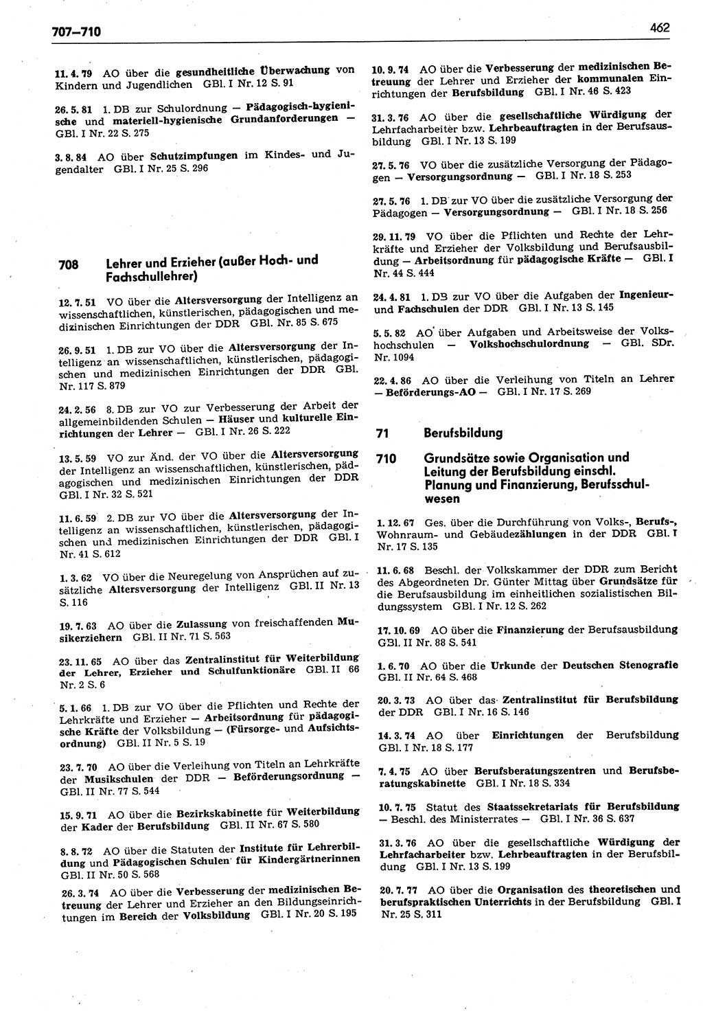 Das geltende Recht der Deutschen Demokratischen Republik (DDR) 1949-1988, Seite 462 (Gelt. R. DDR 1949-1988, S. 462)