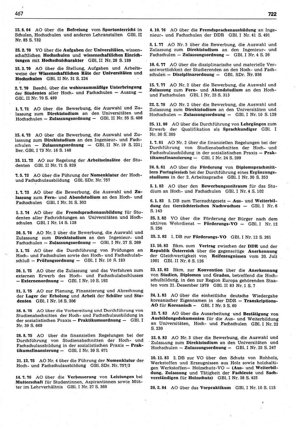 Das geltende Recht der Deutschen Demokratischen Republik (DDR) 1949-1988, Seite 467 (Gelt. R. DDR 1949-1988, S. 467)