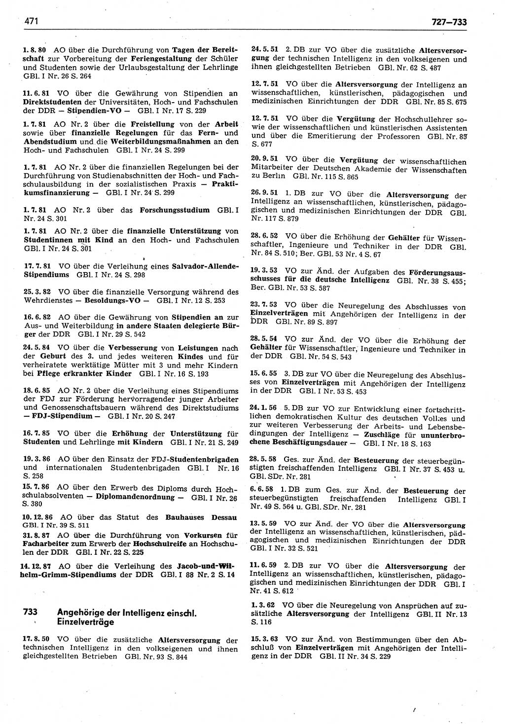 Das geltende Recht der Deutschen Demokratischen Republik (DDR) 1949-1988, Seite 471 (Gelt. R. DDR 1949-1988, S. 471)
