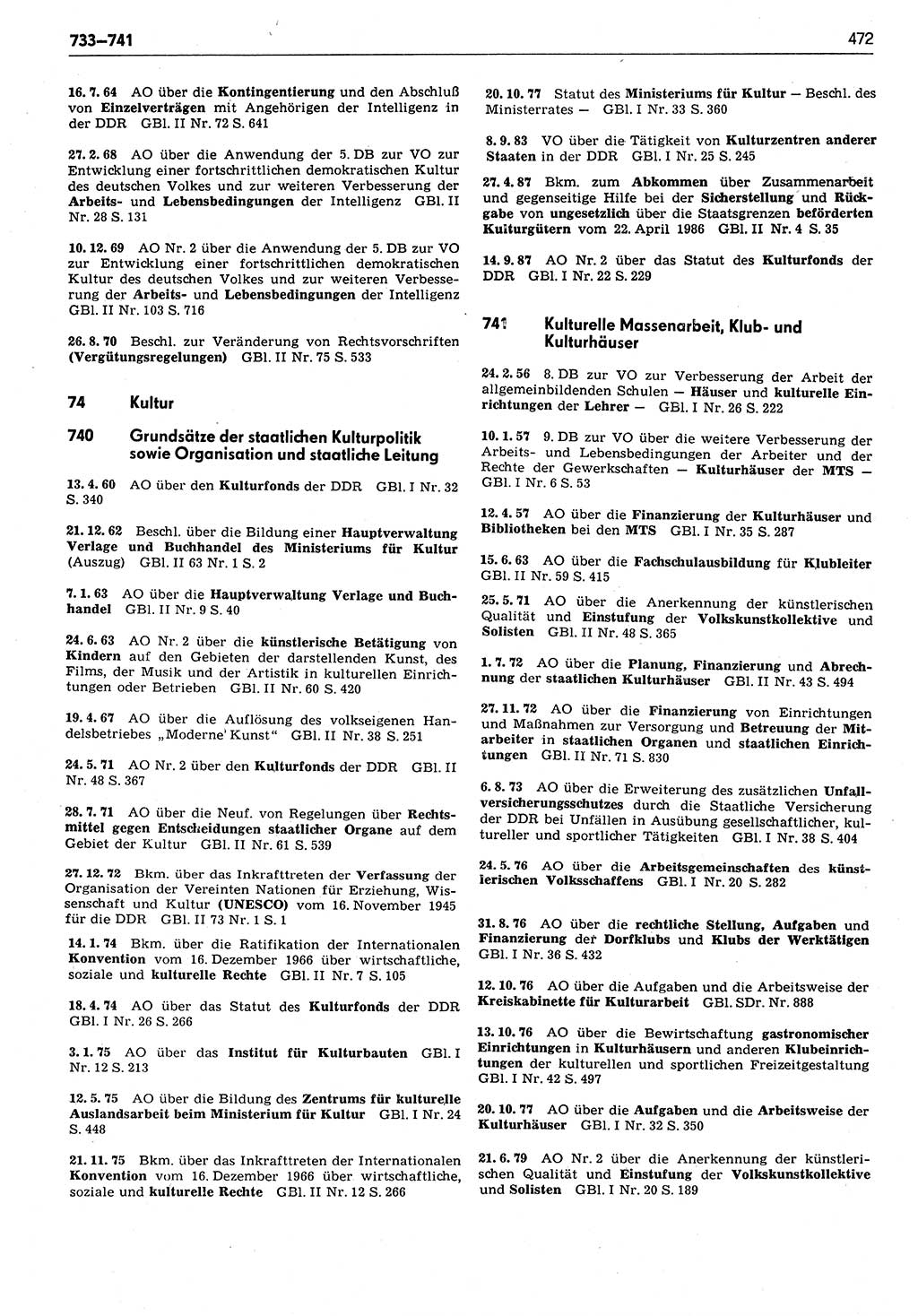 Das geltende Recht der Deutschen Demokratischen Republik (DDR) 1949-1988, Seite 472 (Gelt. R. DDR 1949-1988, S. 472)