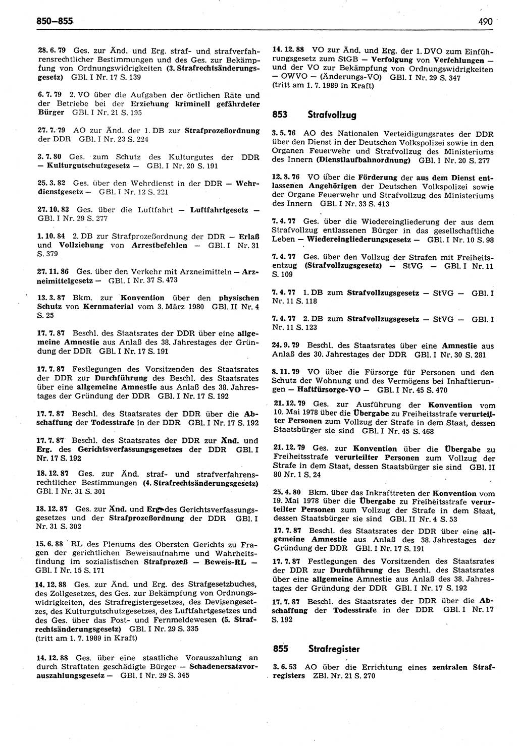 Das geltende Recht der Deutschen Demokratischen Republik (DDR) 1949-1988, Seite 490 (Gelt. R. DDR 1949-1988, S. 490)