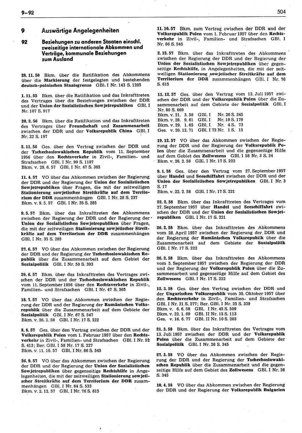 Das geltende Recht der Deutschen Demokratischen Republik (DDR) 1949-1988, Seite 504 (Gelt. R. DDR 1949-1988, S. 504)