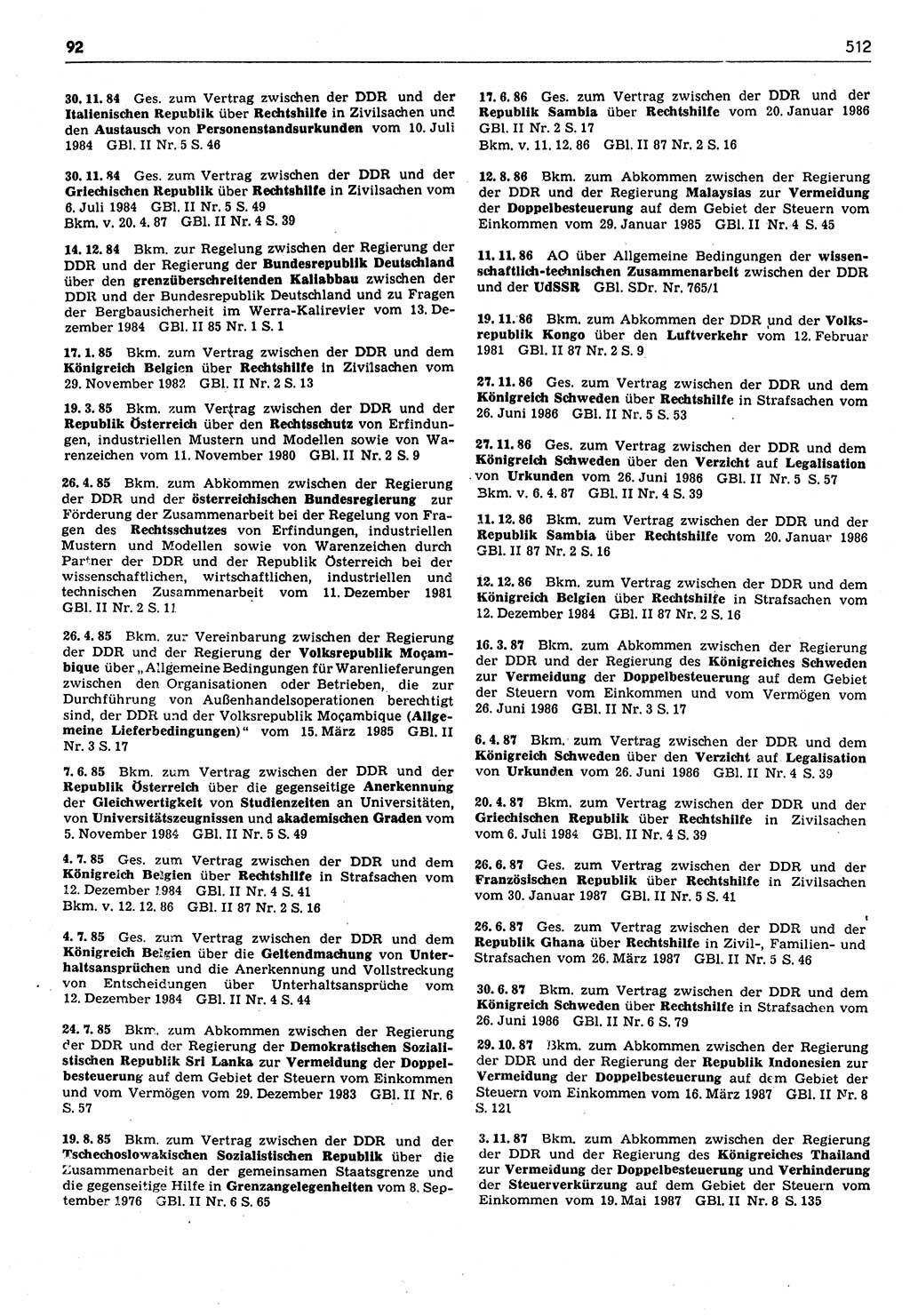 Das geltende Recht der Deutschen Demokratischen Republik (DDR) 1949-1988, Seite 512 (Gelt. R. DDR 1949-1988, S. 512)