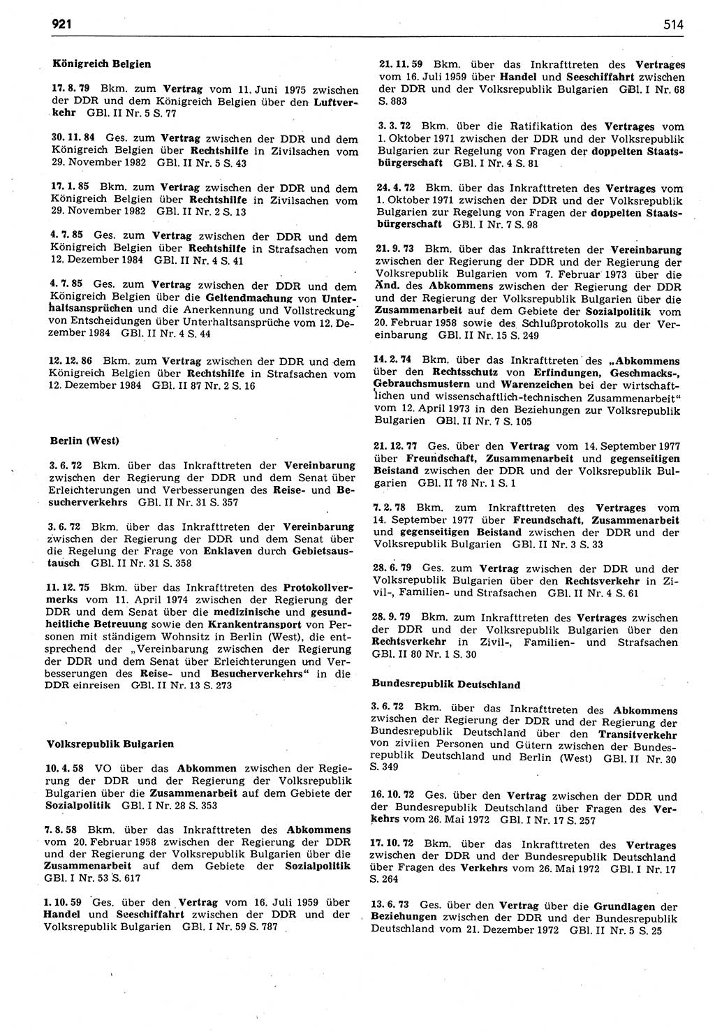 Das geltende Recht der Deutschen Demokratischen Republik (DDR) 1949-1988, Seite 514 (Gelt. R. DDR 1949-1988, S. 514)