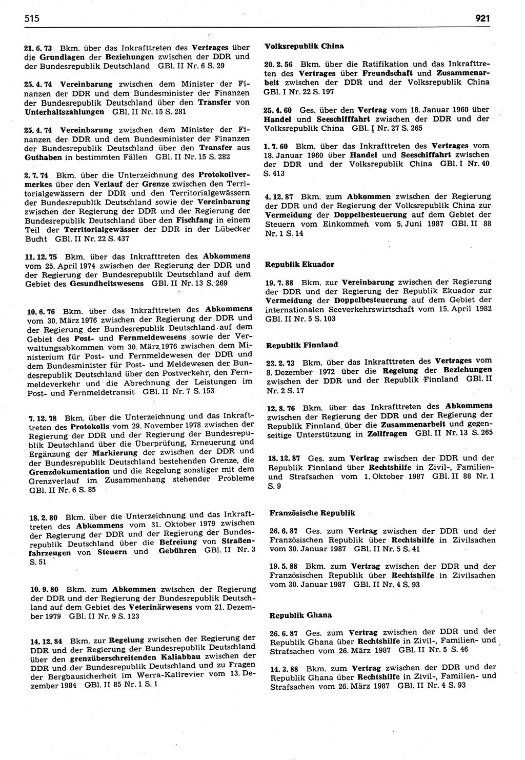 Das geltende Recht der Deutschen Demokratischen Republik (DDR) 1949-1988, Seite 515 (Gelt. R. DDR 1949-1988, S. 515)