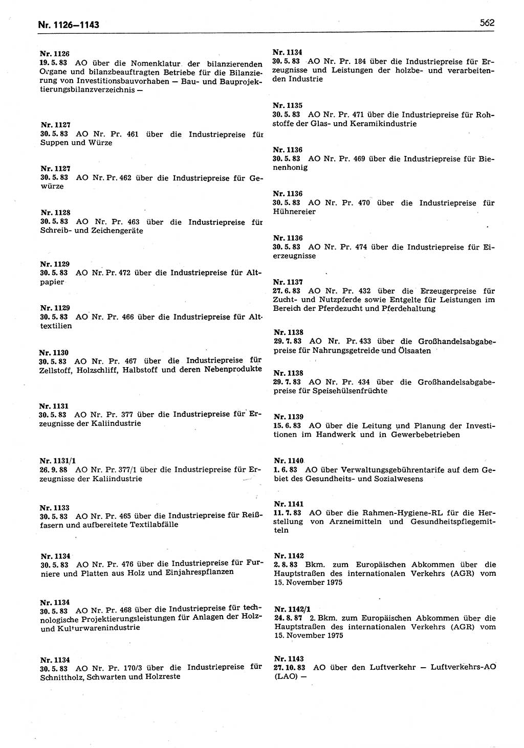 Das geltende Recht der Deutschen Demokratischen Republik (DDR) 1949-1988, Seite 562 (Gelt. R. DDR 1949-1988, S. 562)