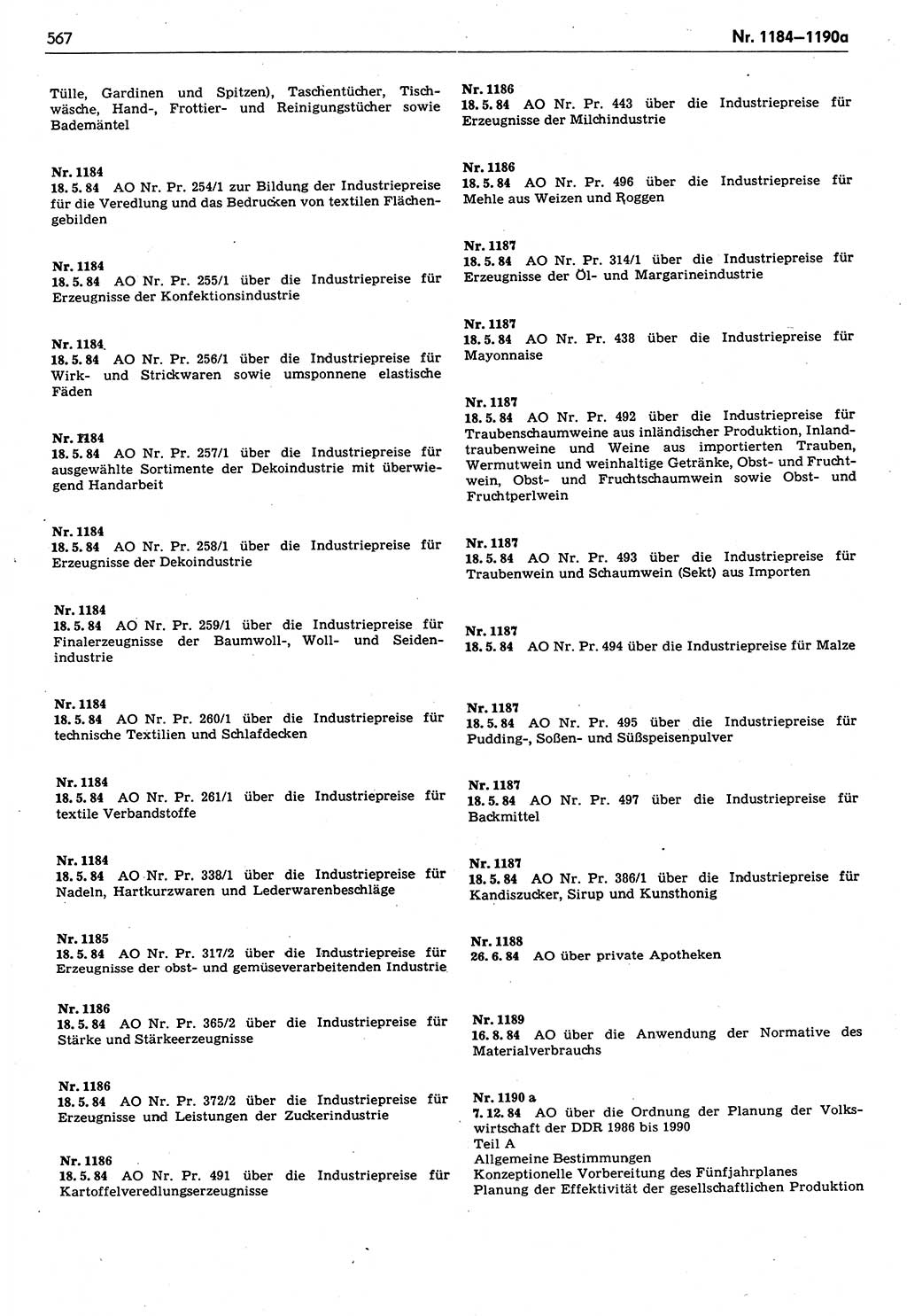 Das geltende Recht der Deutschen Demokratischen Republik (DDR) 1949-1988, Seite 567 (Gelt. R. DDR 1949-1988, S. 567)