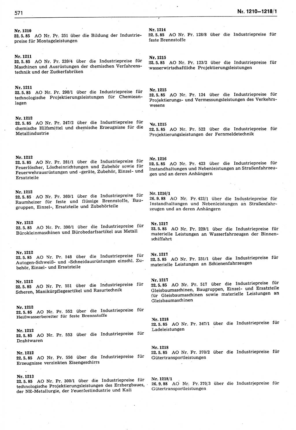 Das geltende Recht der Deutschen Demokratischen Republik (DDR) 1949-1988, Seite 571 (Gelt. R. DDR 1949-1988, S. 571)