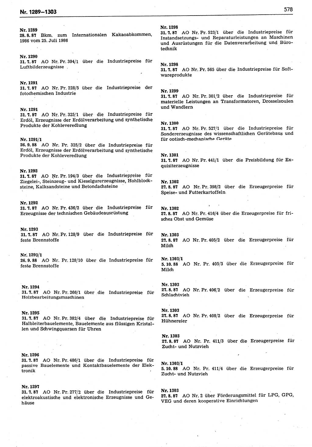 Das geltende Recht der Deutschen Demokratischen Republik (DDR) 1949-1988, Seite 578 (Gelt. R. DDR 1949-1988, S. 578)