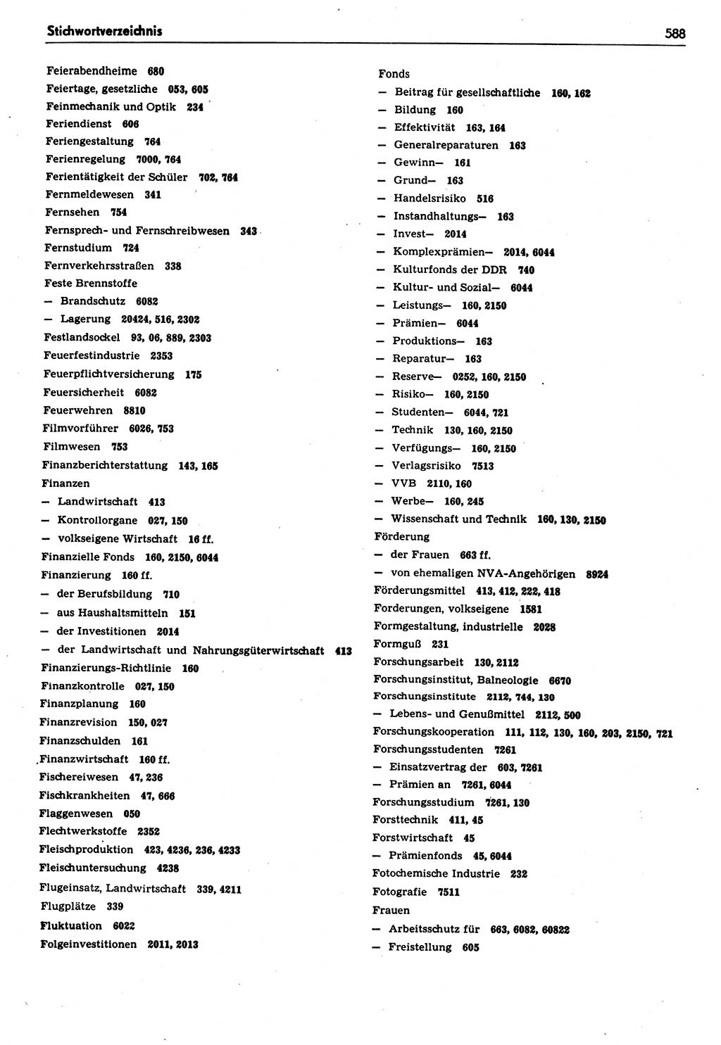 Das geltende Recht der Deutschen Demokratischen Republik (DDR) 1949-1988, Seite 588 (Gelt. R. DDR 1949-1988, S. 588)