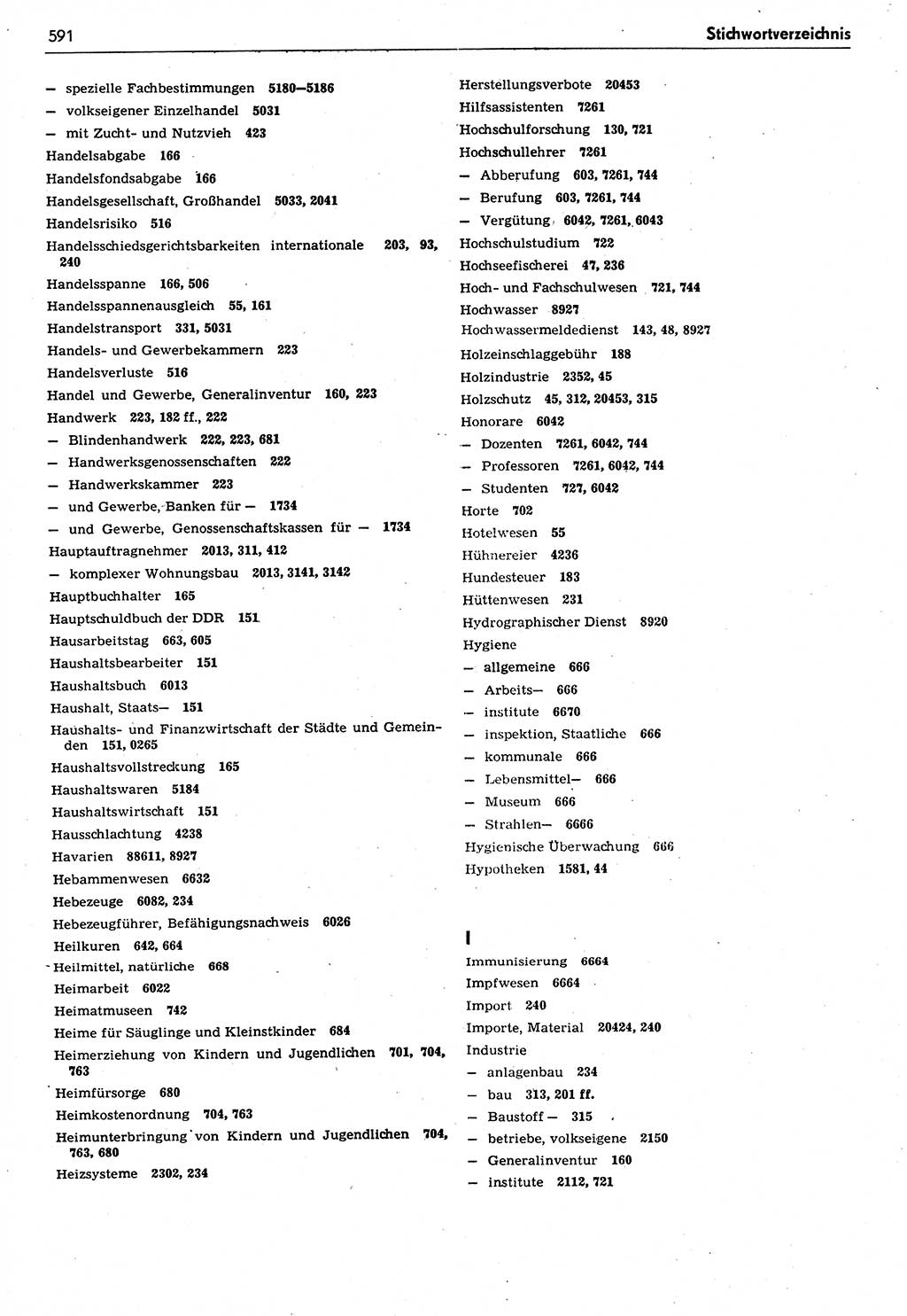 Das geltende Recht der Deutschen Demokratischen Republik (DDR) 1949-1988, Seite 591 (Gelt. R. DDR 1949-1988, S. 591)