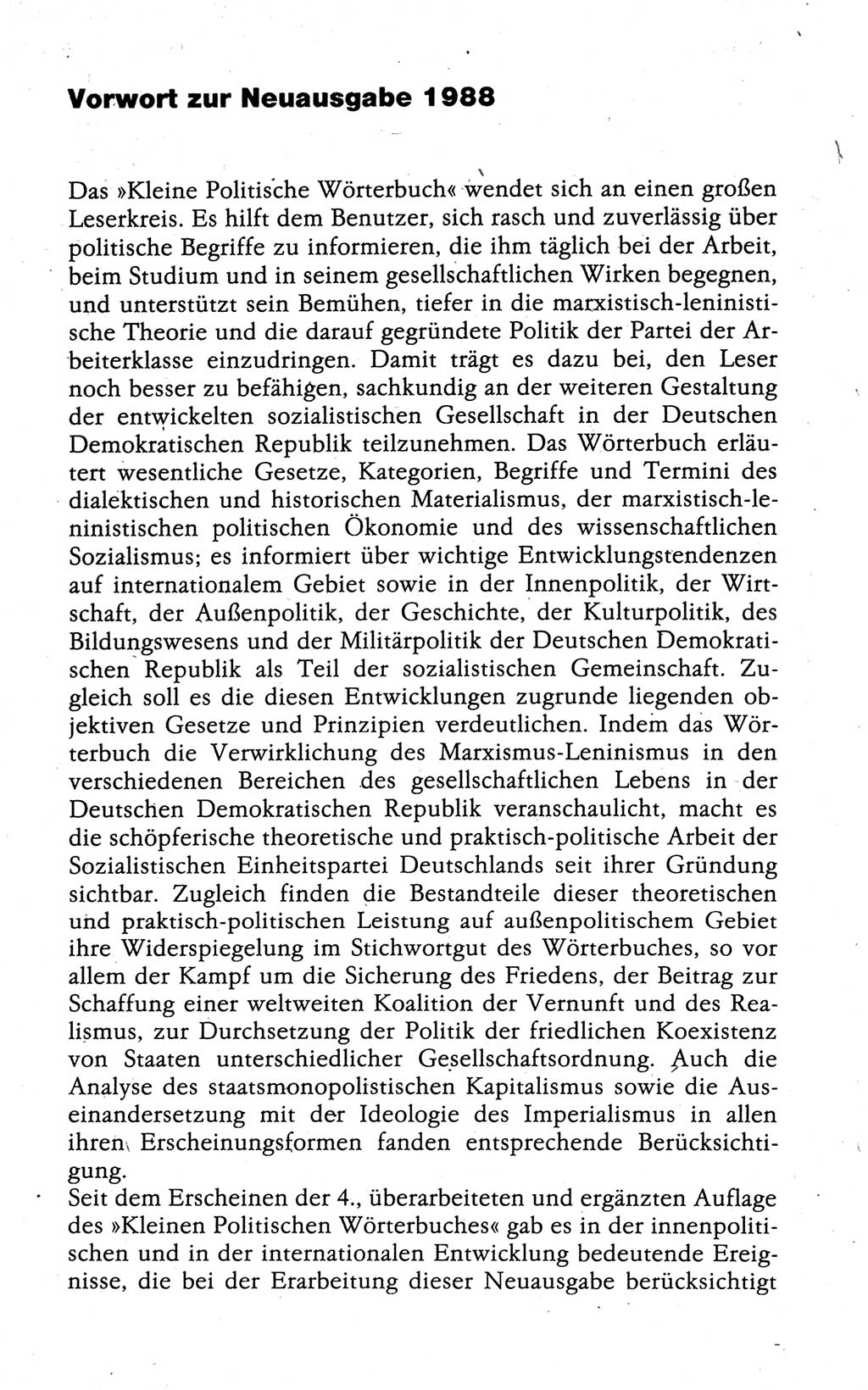 Kleines politisches Wörterbuch [Deutsche Demokratische Republik (DDR)] 1988, Seite 7 (Kl. pol. Wb. DDR 1988, S. 7)