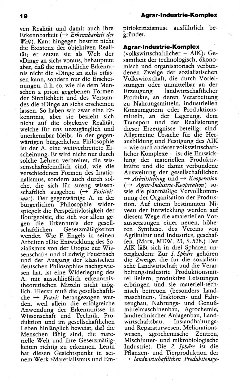 Kleines politisches Wörterbuch [Deutsche Demokratische Republik (DDR)] 1988, Seite 19 (Kl. pol. Wb. DDR 1988, S. 19)