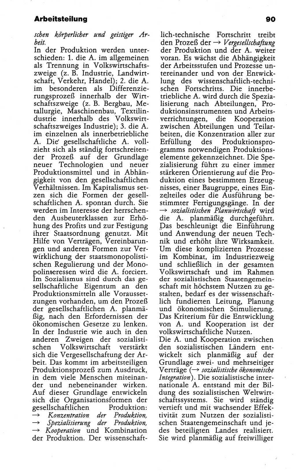 Kleines politisches Wörterbuch [Deutsche Demokratische Republik (DDR)] 1988, Seite 90 (Kl. pol. Wb. DDR 1988, S. 90)