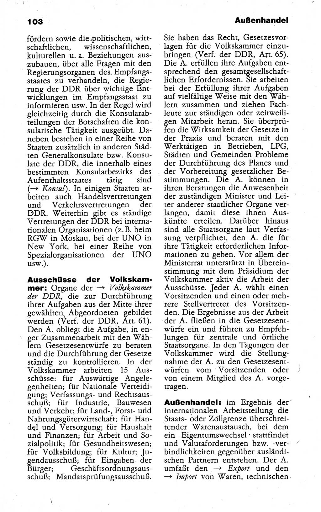 Kleines politisches Wörterbuch [Deutsche Demokratische Republik (DDR)] 1988, Seite 103 (Kl. pol. Wb. DDR 1988, S. 103)