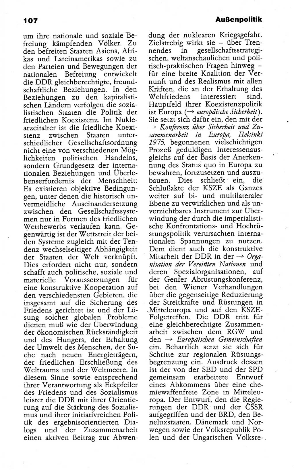 Kleines politisches Wörterbuch [Deutsche Demokratische Republik (DDR)] 1988, Seite 107 (Kl. pol. Wb. DDR 1988, S. 107)