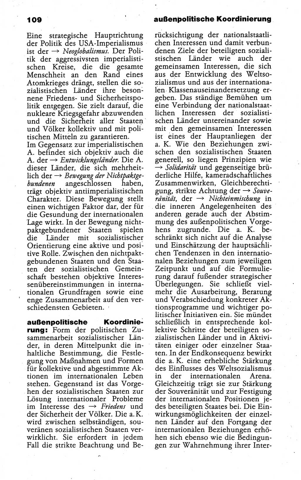 Kleines politisches Wörterbuch [Deutsche Demokratische Republik (DDR)] 1988, Seite 109 (Kl. pol. Wb. DDR 1988, S. 109)