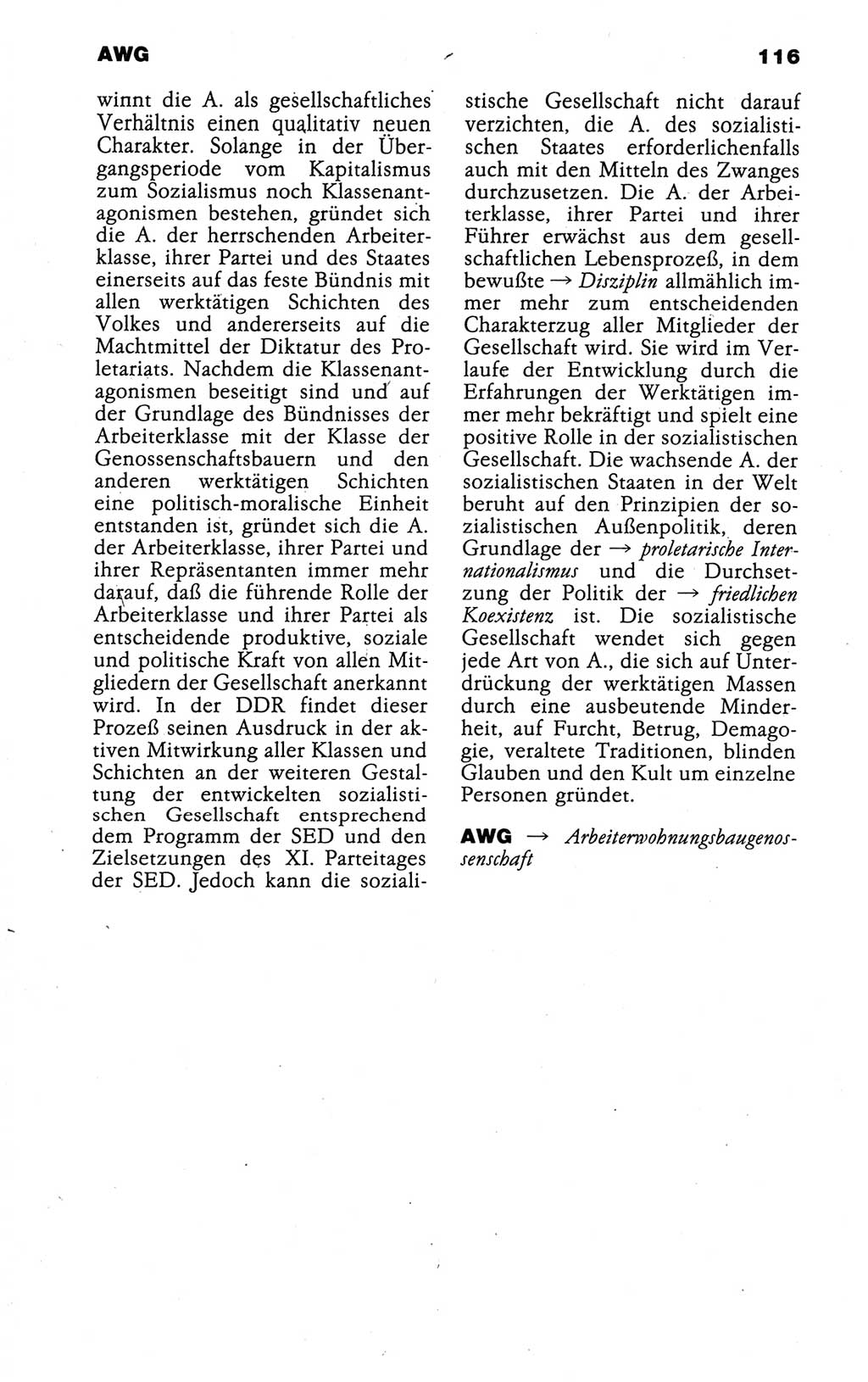 Kleines politisches Wörterbuch [Deutsche Demokratische Republik (DDR)] 1988, Seite 116 (Kl. pol. Wb. DDR 1988, S. 116)
