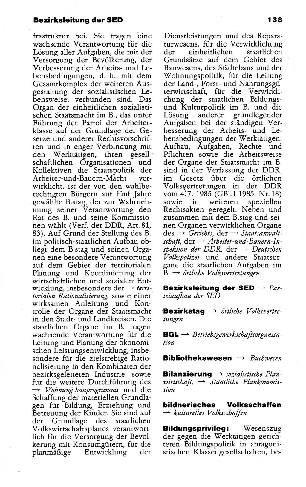 Kleines politisches Wörterbuch [Deutsche Demokratische Republik (DDR)] 1988, Seite 138 (Kl. pol. Wb. DDR 1988, S. 138)