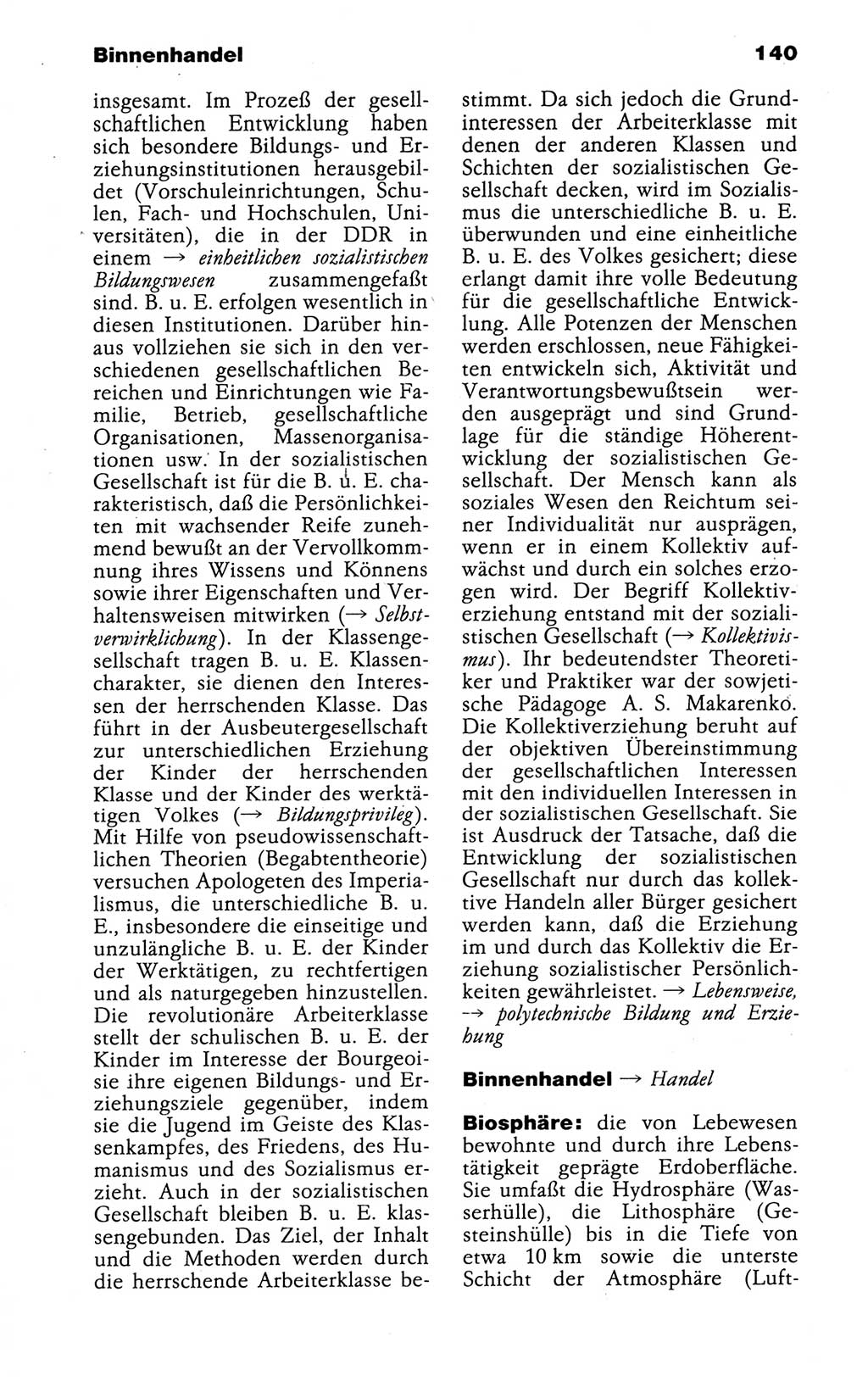 Kleines politisches Wörterbuch [Deutsche Demokratische Republik (DDR)] 1988, Seite 140 (Kl. pol. Wb. DDR 1988, S. 140)