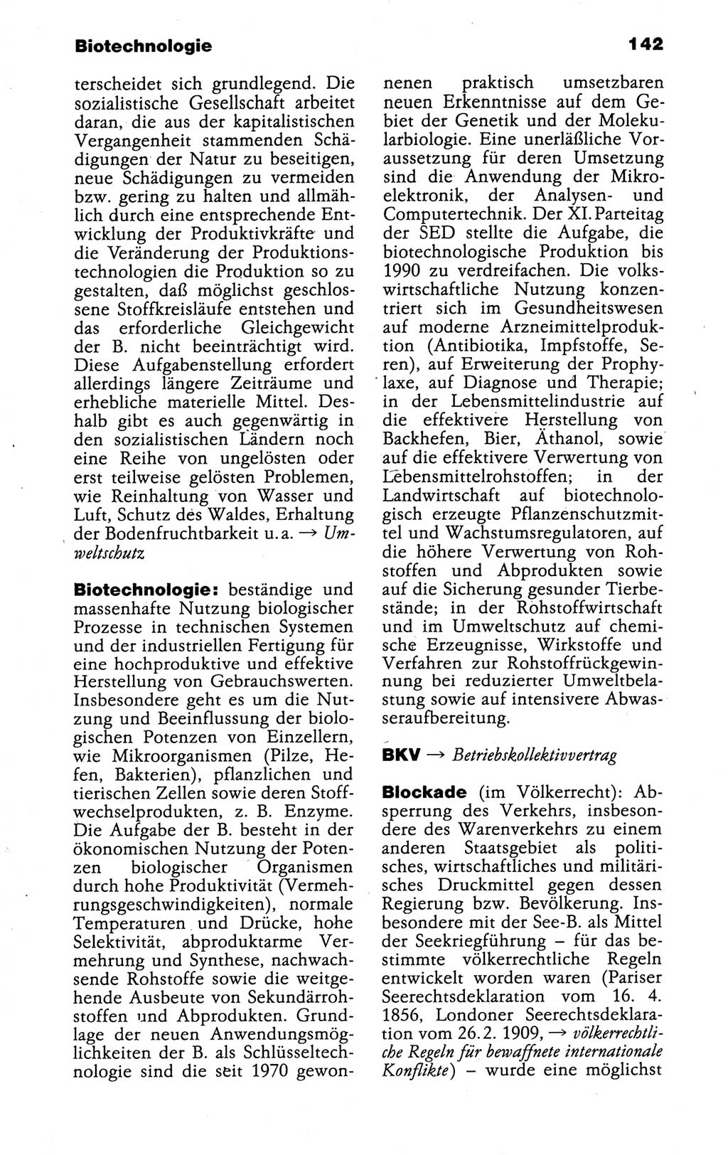 Kleines politisches Wörterbuch [Deutsche Demokratische Republik (DDR)] 1988, Seite 142 (Kl. pol. Wb. DDR 1988, S. 142)