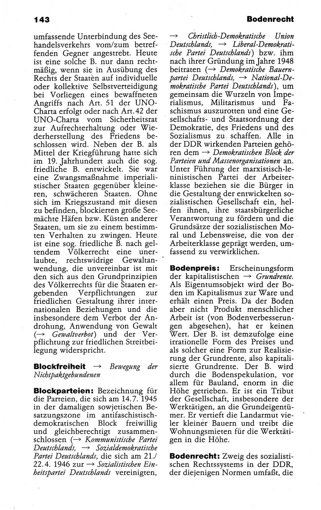 Kleines politisches Wörterbuch [Deutsche Demokratische Republik (DDR)] 1988, Seite 143 (Kl. pol. Wb. DDR 1988, S. 143)