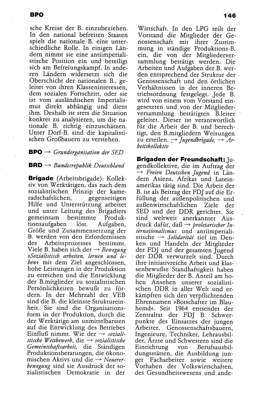 Kleines politisches Wörterbuch [Deutsche Demokratische Republik (DDR)] 1988, Seite 146 (Kl. pol. Wb. DDR 1988, S. 146)