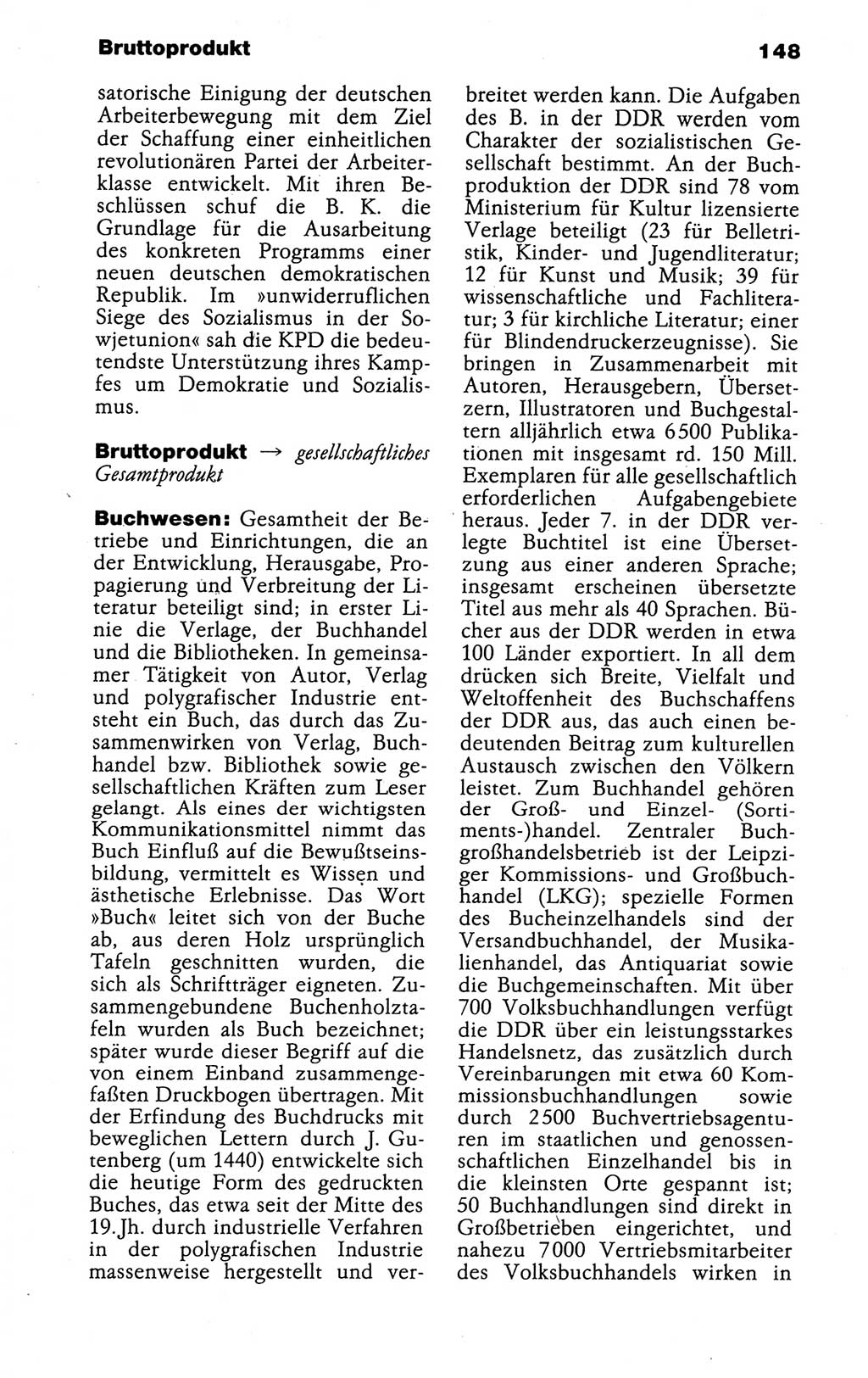 Kleines politisches Wörterbuch [Deutsche Demokratische Republik (DDR)] 1988, Seite 148 (Kl. pol. Wb. DDR 1988, S. 148)