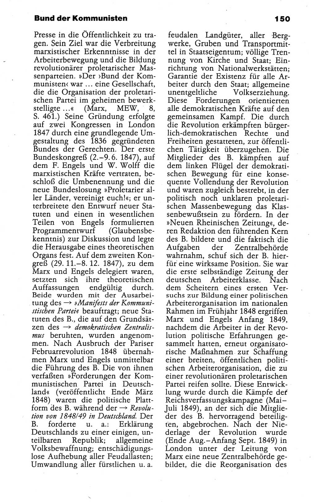 Kleines politisches Wörterbuch [Deutsche Demokratische Republik (DDR)] 1988, Seite 150 (Kl. pol. Wb. DDR 1988, S. 150)