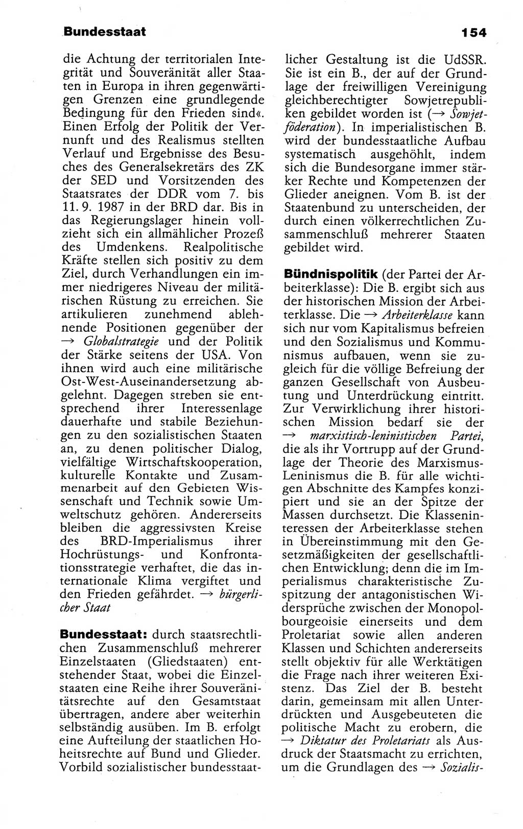 Kleines politisches Wörterbuch [Deutsche Demokratische Republik (DDR)] 1988, Seite 154 (Kl. pol. Wb. DDR 1988, S. 154)