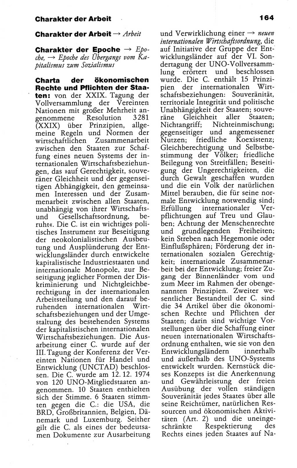 Kleines politisches Wörterbuch [Deutsche Demokratische Republik (DDR)] 1988, Seite 164 (Kl. pol. Wb. DDR 1988, S. 164)