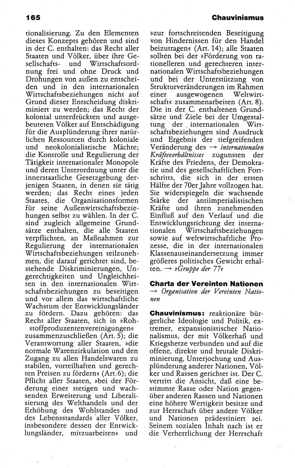 Kleines politisches Wörterbuch [Deutsche Demokratische Republik (DDR)] 1988, Seite 165 (Kl. pol. Wb. DDR 1988, S. 165)