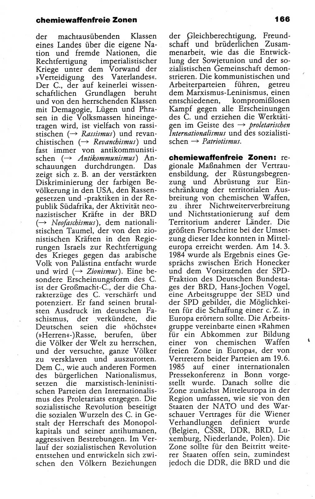 Kleines politisches Wörterbuch [Deutsche Demokratische Republik (DDR)] 1988, Seite 166 (Kl. pol. Wb. DDR 1988, S. 166)