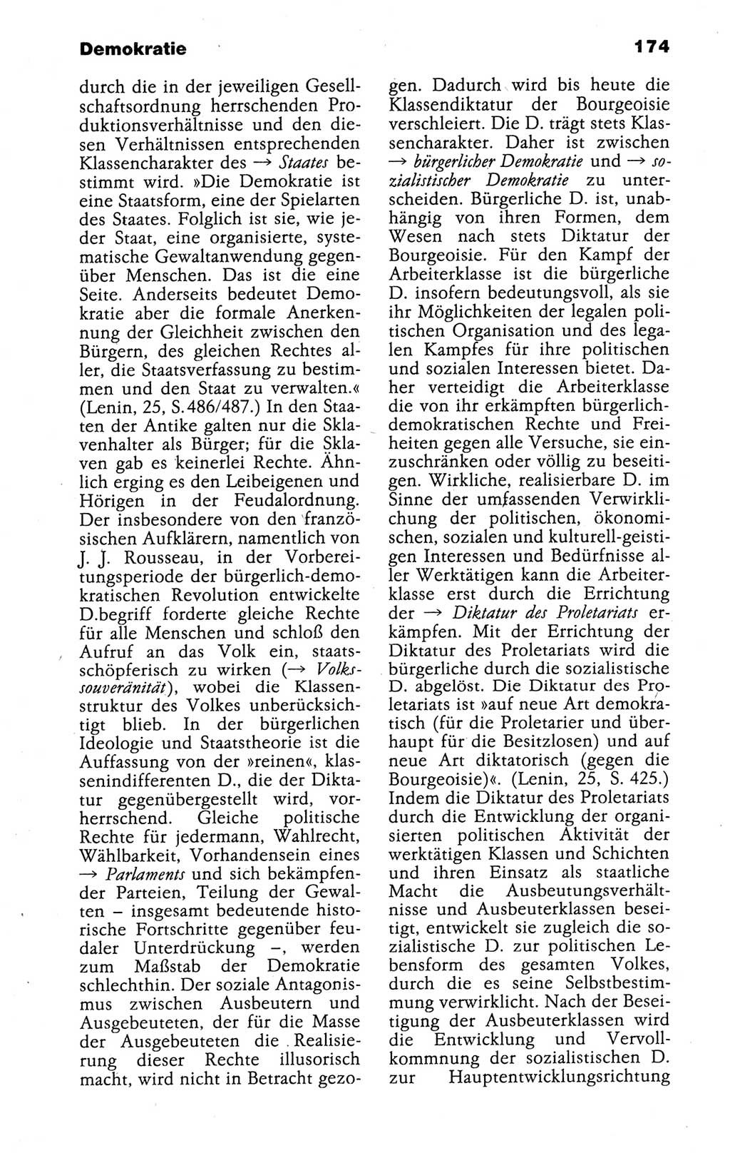 Kleines politisches Wörterbuch [Deutsche Demokratische Republik (DDR)] 1988, Seite 174 (Kl. pol. Wb. DDR 1988, S. 174)