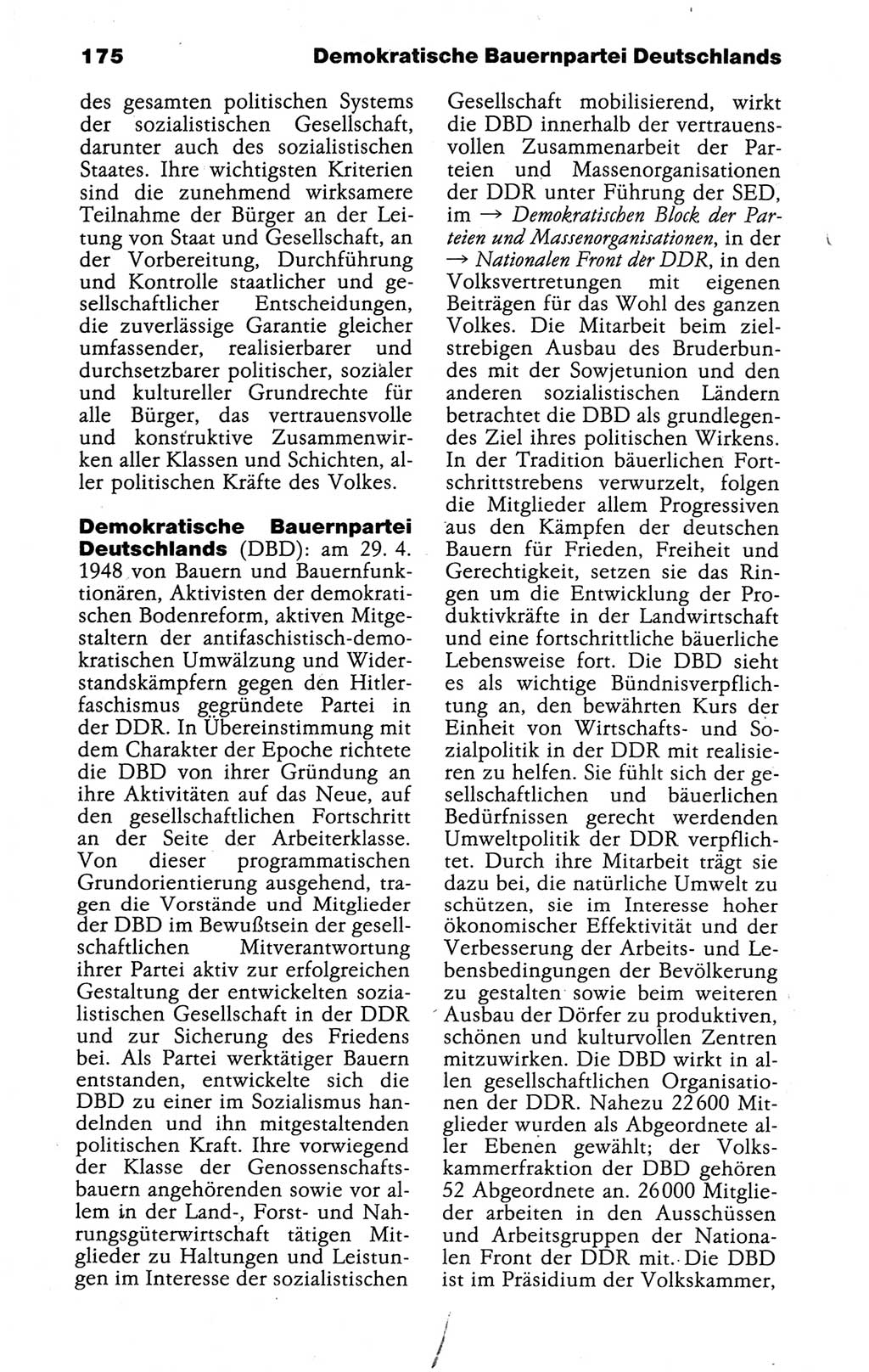 Kleines politisches Wörterbuch [Deutsche Demokratische Republik (DDR)] 1988, Seite 175 (Kl. pol. Wb. DDR 1988, S. 175)