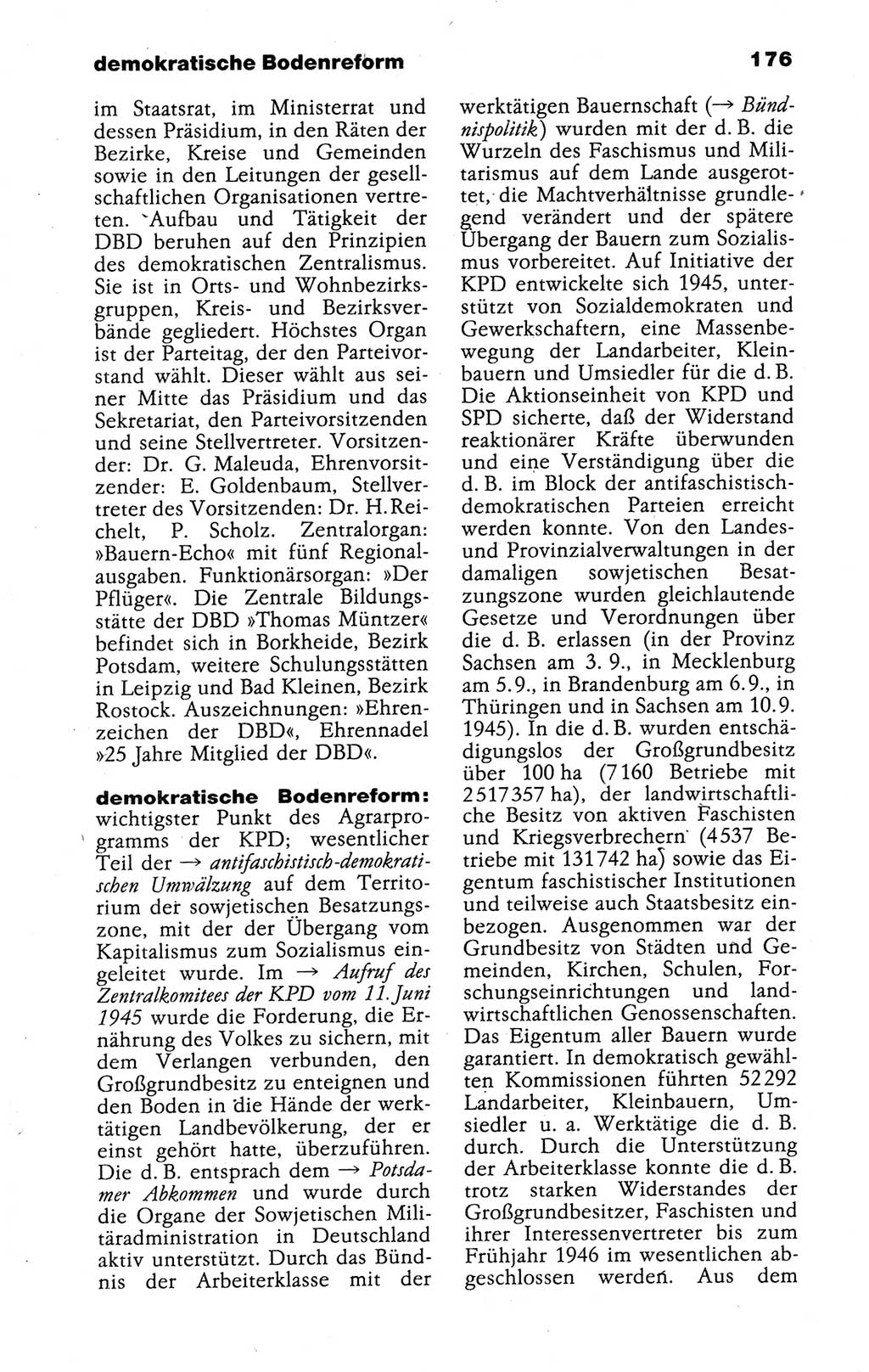 Kleines politisches Wörterbuch [Deutsche Demokratische Republik (DDR)] 1988, Seite 176 (Kl. pol. Wb. DDR 1988, S. 176)