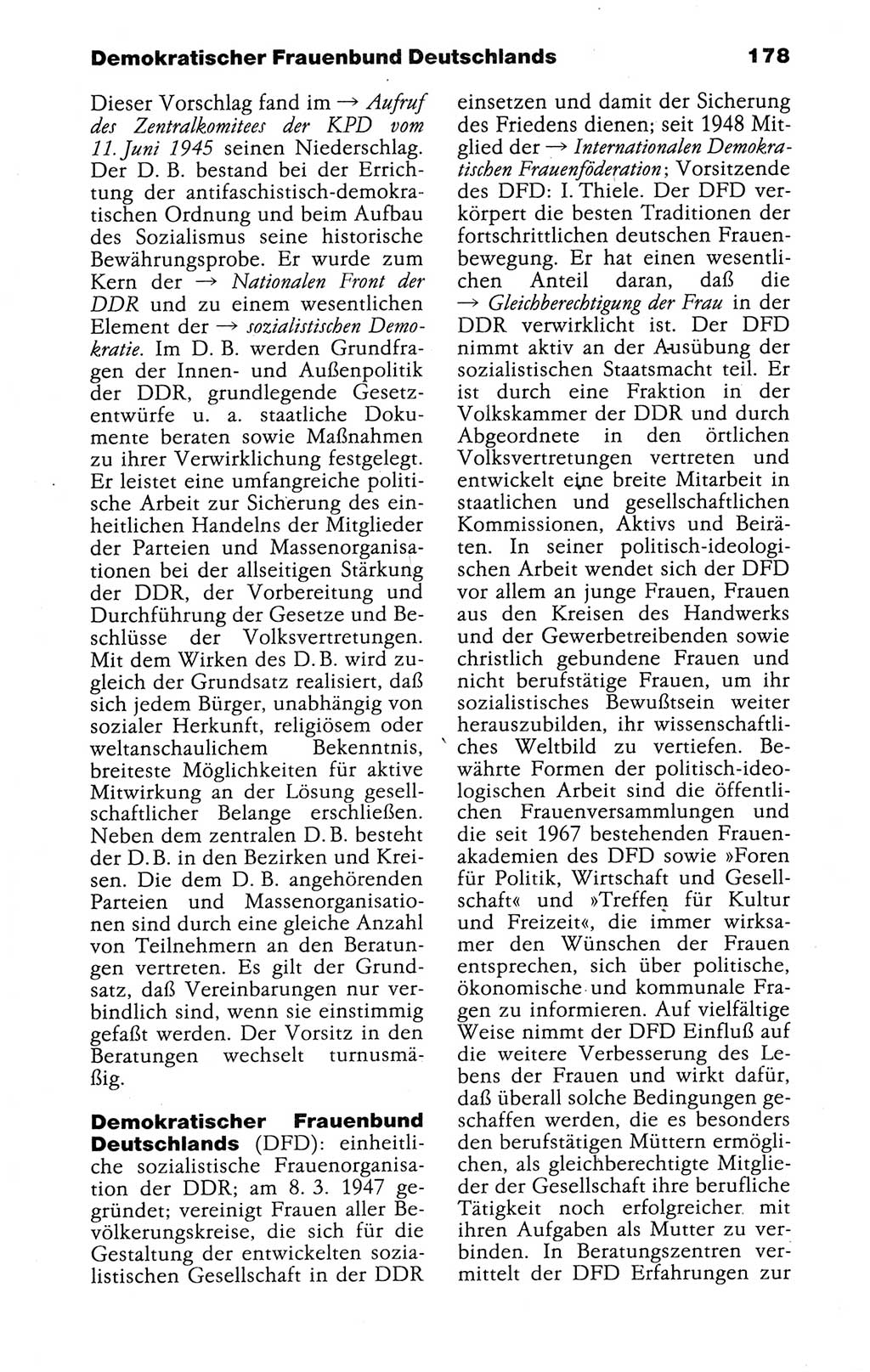 Kleines politisches Wörterbuch [Deutsche Demokratische Republik (DDR)] 1988, Seite 178 (Kl. pol. Wb. DDR 1988, S. 178)