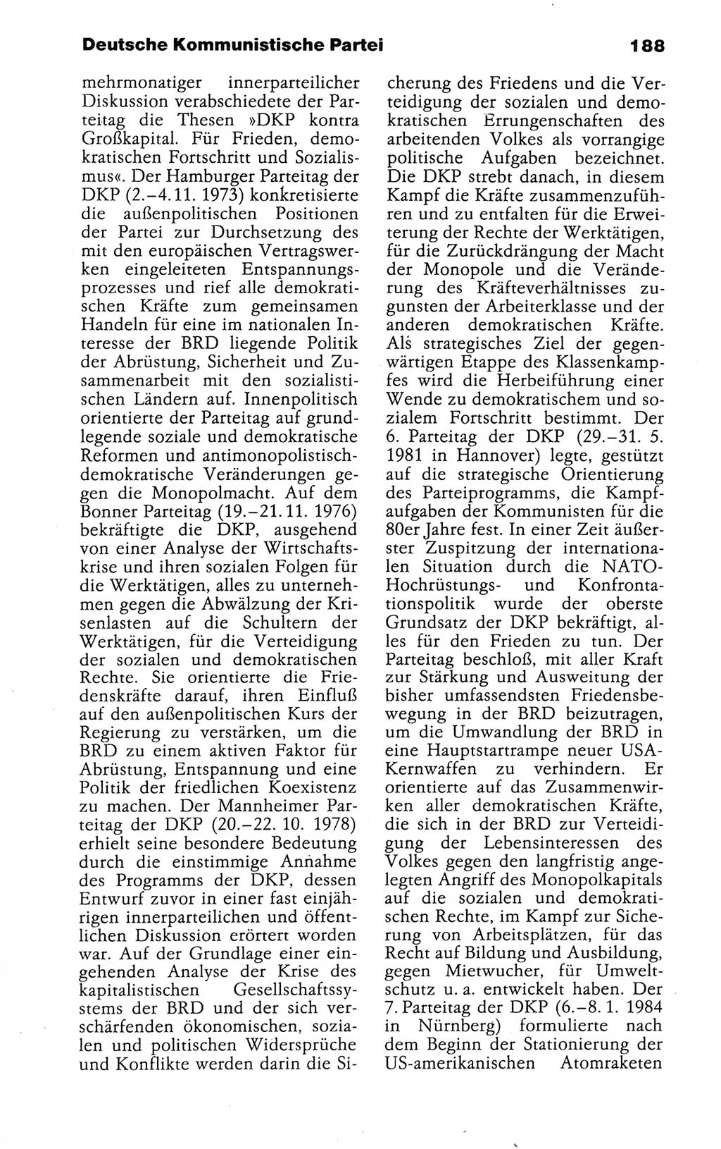 Kleines politisches Wörterbuch [Deutsche Demokratische Republik (DDR)] 1988, Seite 188 (Kl. pol. Wb. DDR 1988, S. 188)
