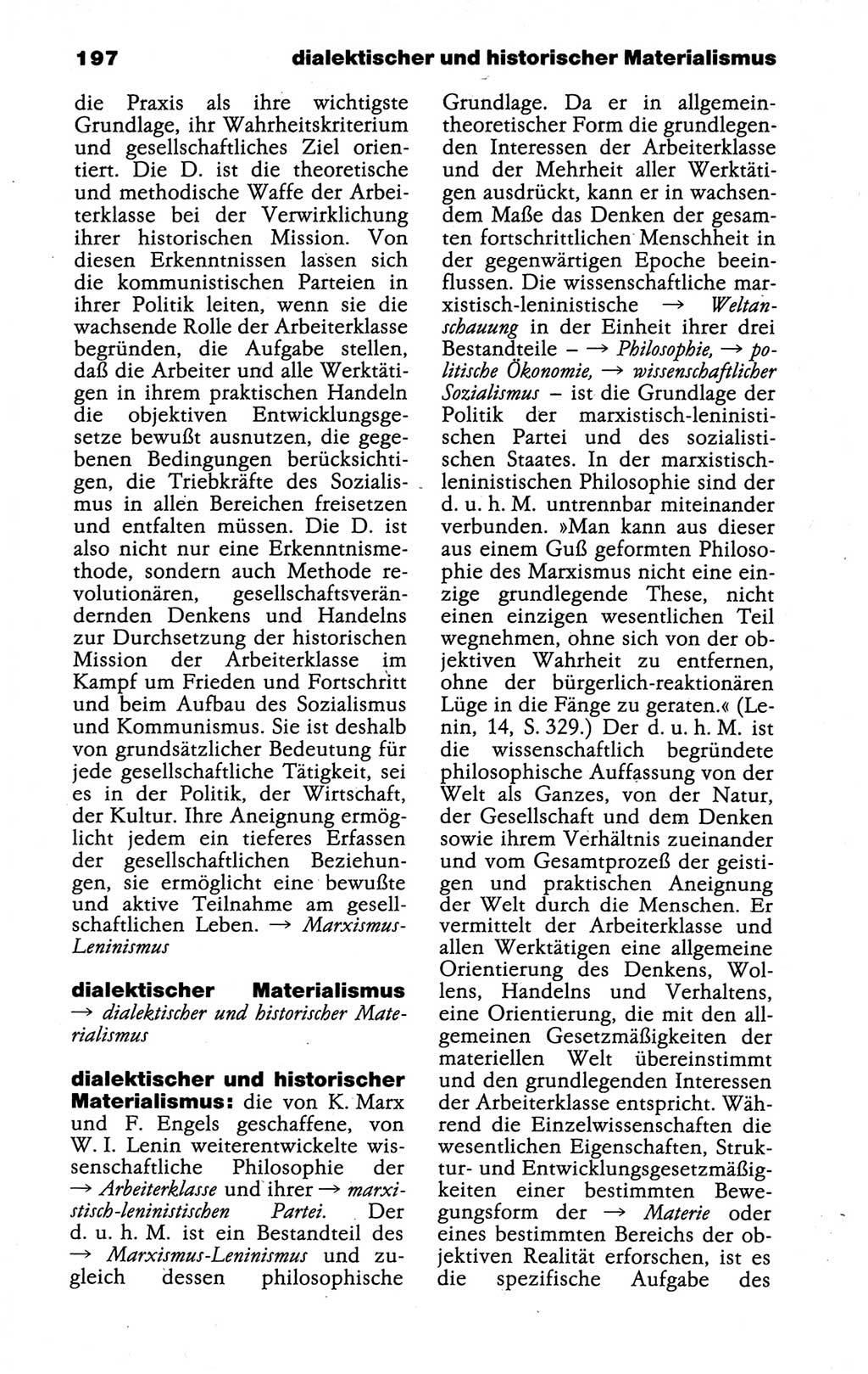 Kleines politisches Wörterbuch [Deutsche Demokratische Republik (DDR)] 1988, Seite 197 (Kl. pol. Wb. DDR 1988, S. 197)