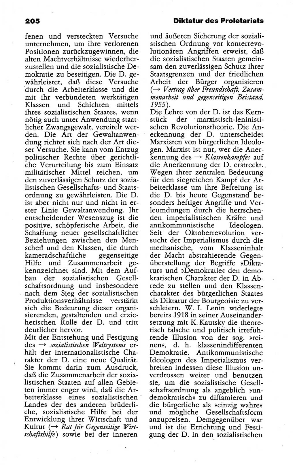 Kleines politisches Wörterbuch [Deutsche Demokratische Republik (DDR)] 1988, Seite 205 (Kl. pol. Wb. DDR 1988, S. 205)