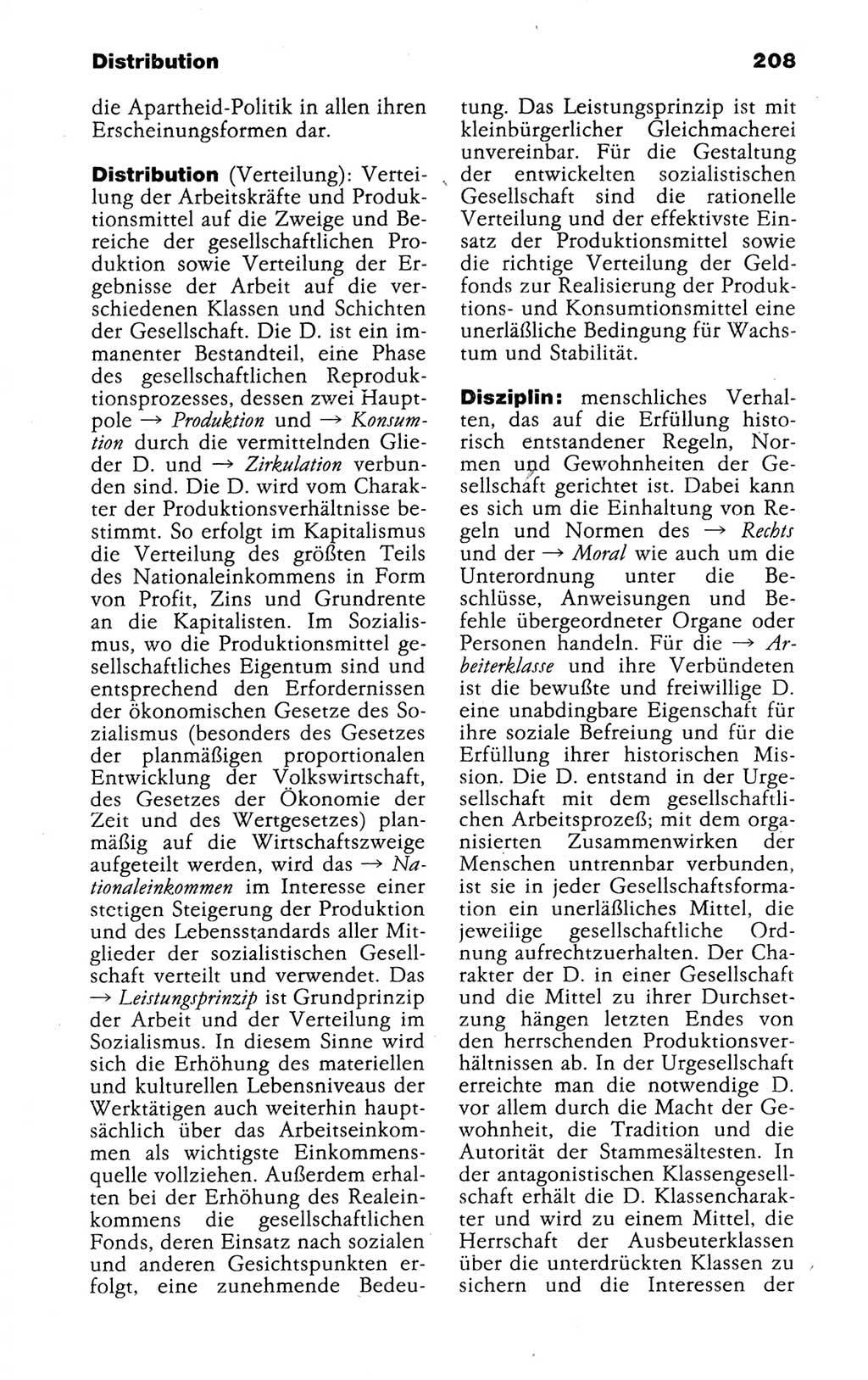 Kleines politisches Wörterbuch [Deutsche Demokratische Republik (DDR)] 1988, Seite 208 (Kl. pol. Wb. DDR 1988, S. 208)