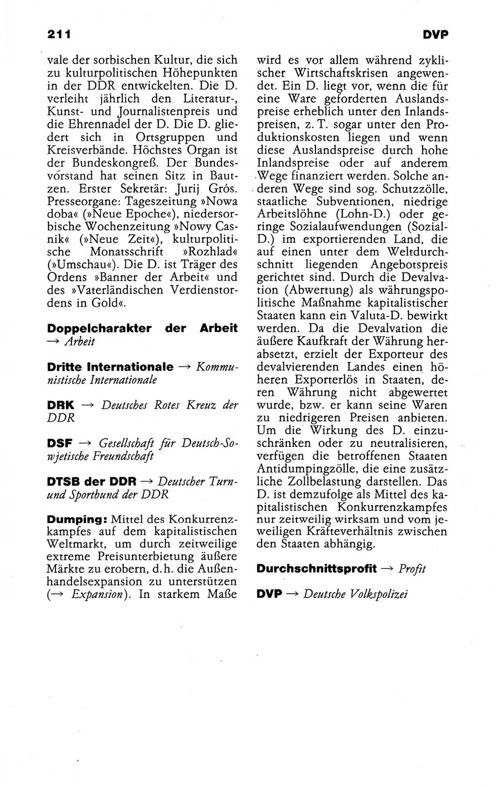 Kleines politisches Wörterbuch [Deutsche Demokratische Republik (DDR)] 1988, Seite 211 (Kl. pol. Wb. DDR 1988, S. 211)
