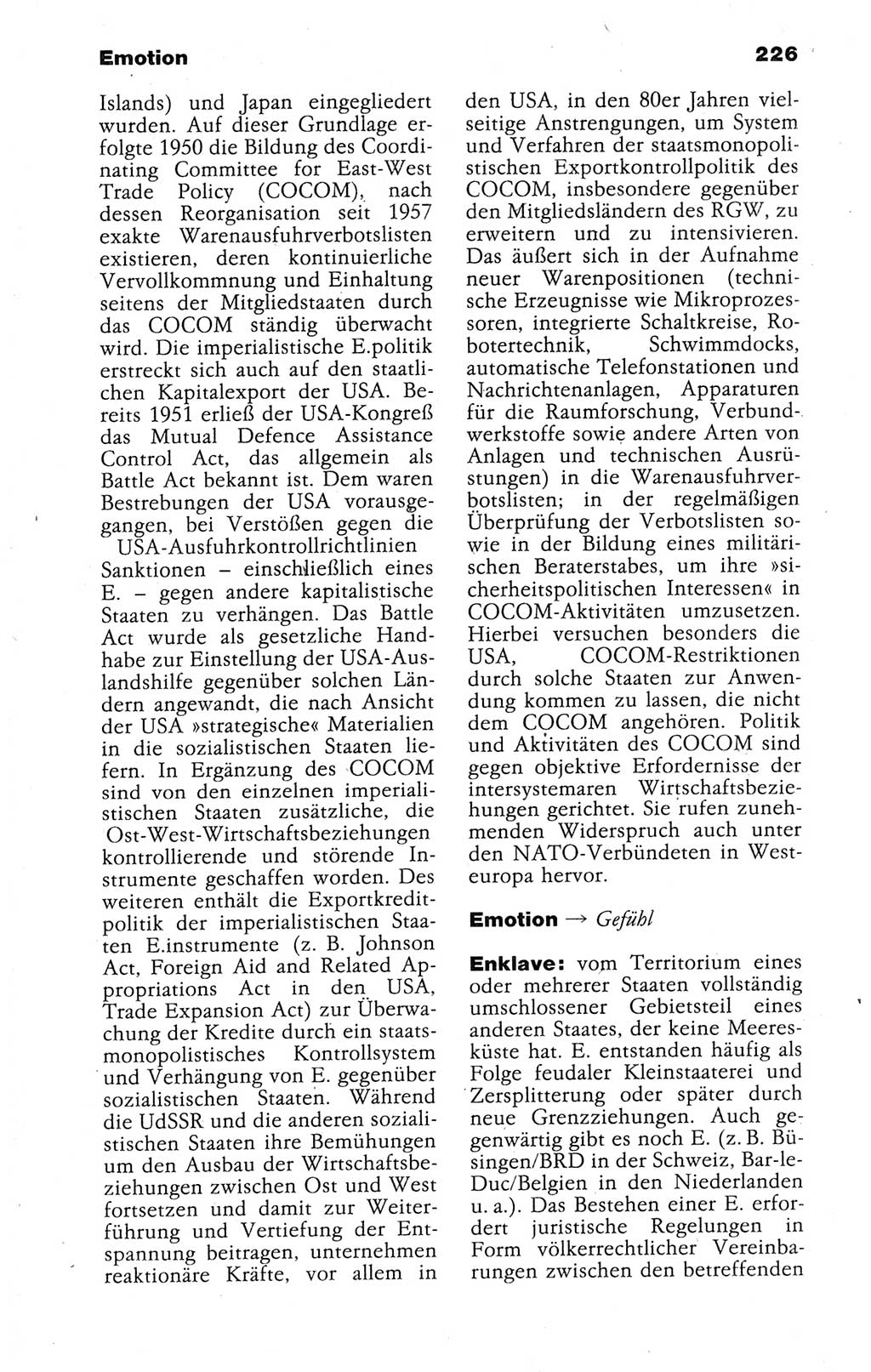 Kleines politisches Wörterbuch [Deutsche Demokratische Republik (DDR)] 1988, Seite 226 (Kl. pol. Wb. DDR 1988, S. 226)